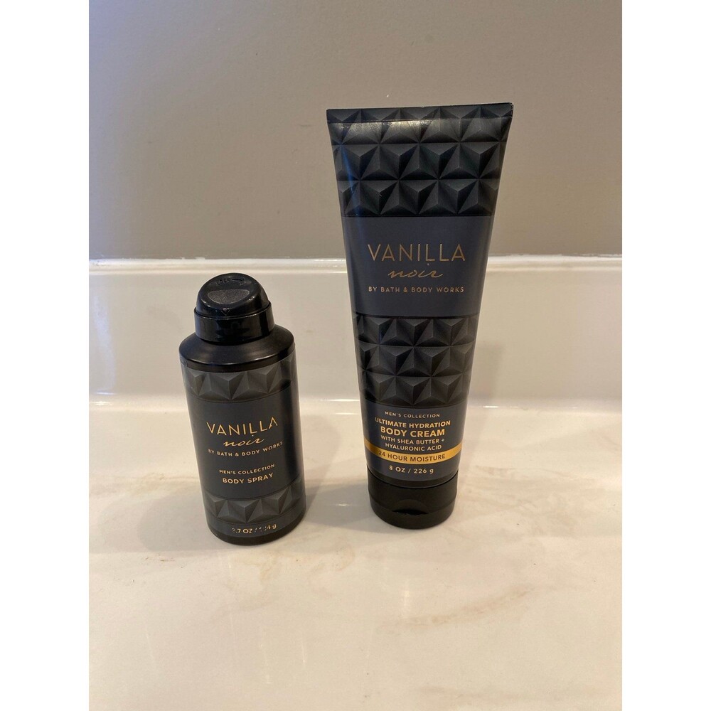 Bath & Body Works Vanilla Noir Body Cream & Body Spray Fragrance‎ for Men Sexy